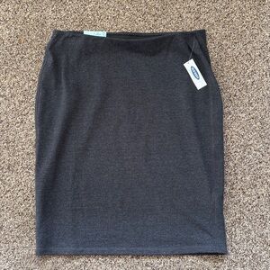 Old Navy gray stretchy Pencil Skirt size medium brand new